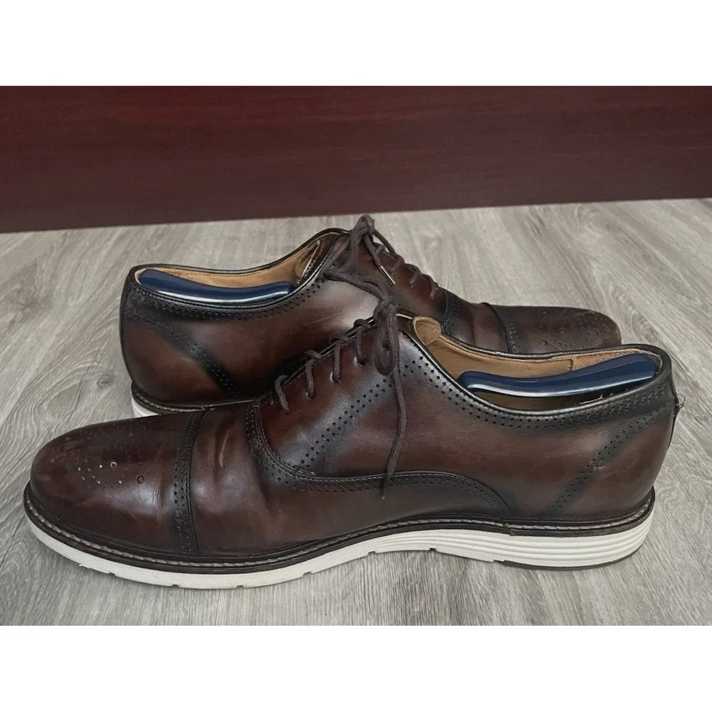 Belvedere Studio Wingtip Leather ‎ Oxford Shoes Men's 11